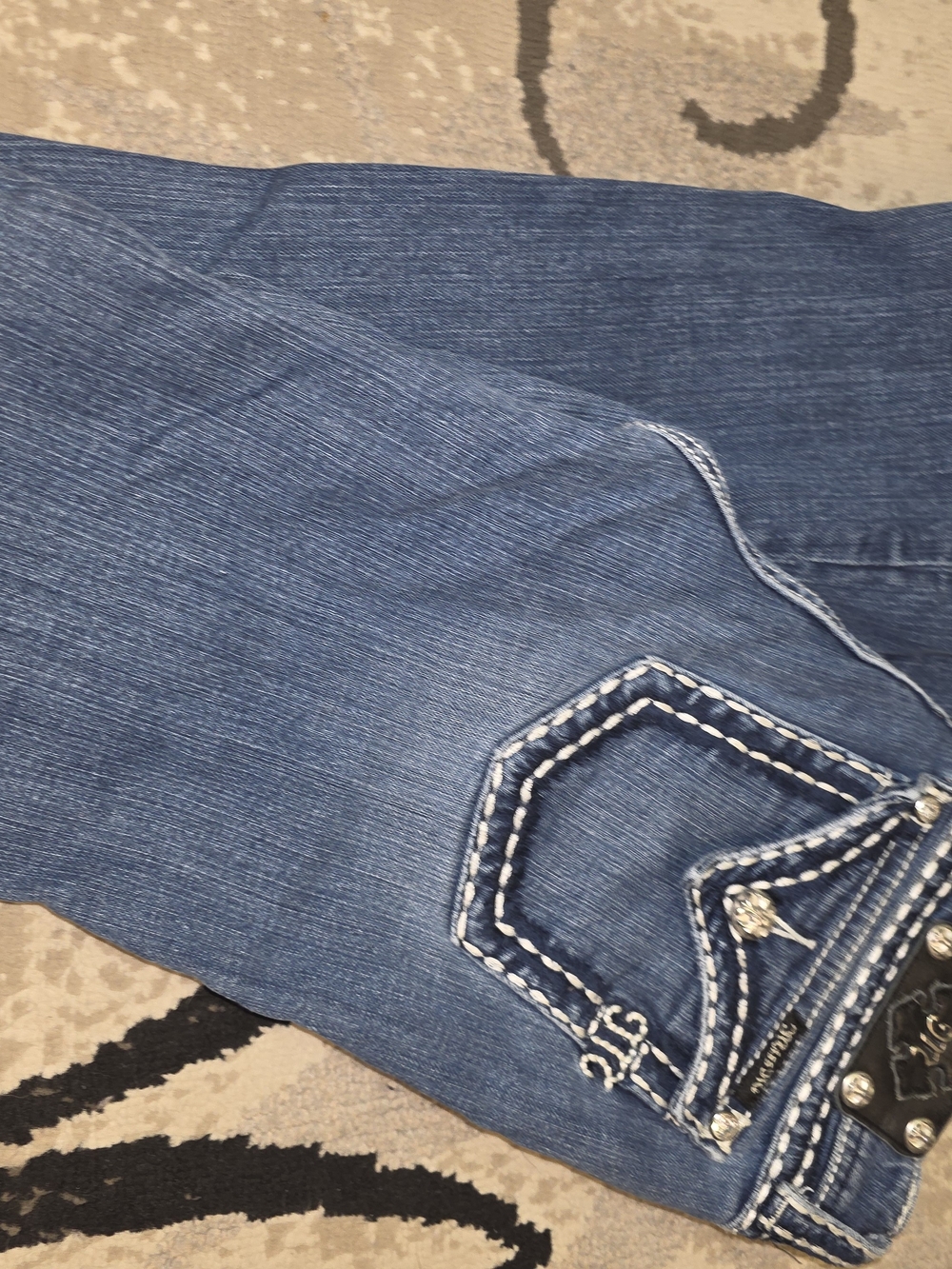 Miss Me Denim Boot Jeans with Contrast Stitching